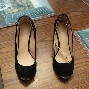 Suede Wedge Sandals!